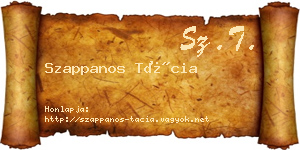 Szappanos Tácia névjegykártya